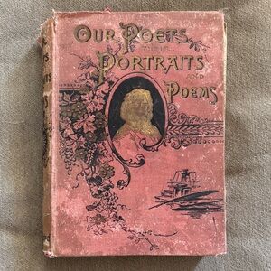 Victorian Vintage Hardcover Poetry Book